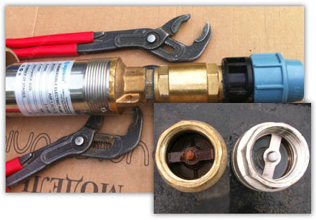 обратный клапан для насоса в скважину